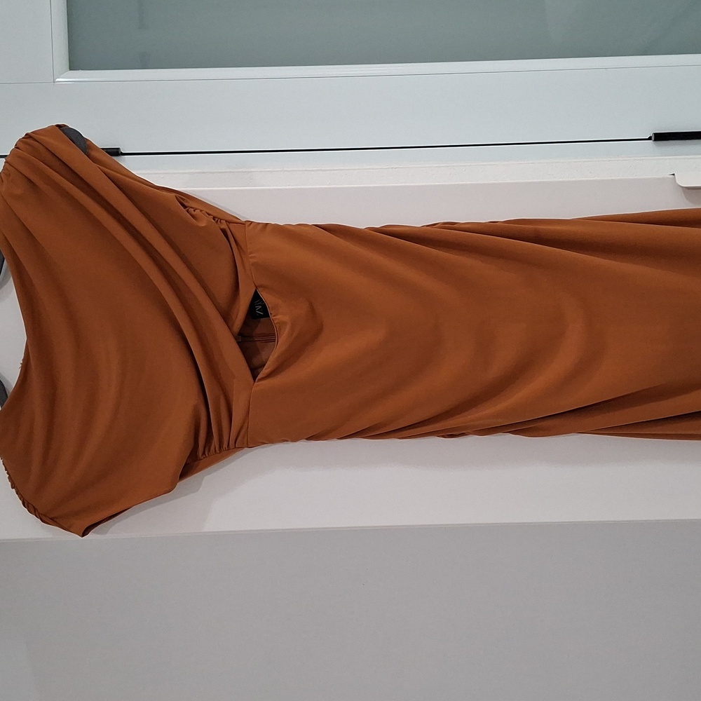 ZARA DRAPED CUT OUT DRESS - Picture 7 of 15